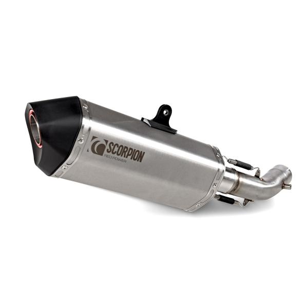 Scorpion Exhaust Voge DS 800 X Rally E5+ 2025 - 2025 Serket Parallel Slip-on Brushed Stainless